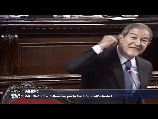 Ddl rifiuti. L’ira di Musumeci per la bocciatura dell’art.1