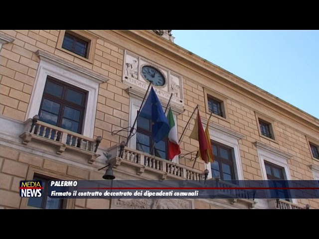 Palermo. Firmato il contratto decentrato dei dipendenti comunali
