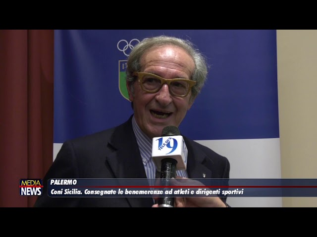 Il Coni Sicilia consegna le benemerenze ad atleti e dirigenti sportivi