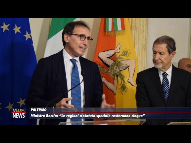 Ministro Boccia: “Le Regioni a Statuto Speciale resteranno cinque”