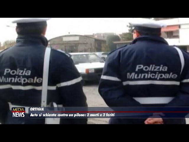 ORTIGIA. Auto si schianta contro un pilone: due morti e due feriti