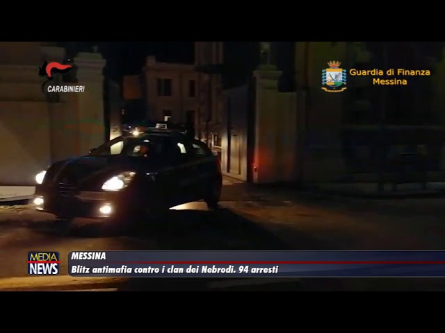 Messina. Blitz antimafia contro i clan dei Nebrodi. 94 arresti