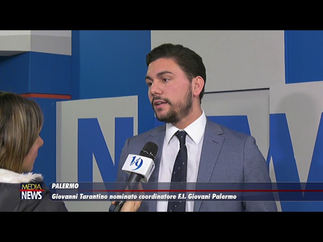 Palermo. Giovanni Tarantino nuovo coordinatore di Forza Italia Giovani