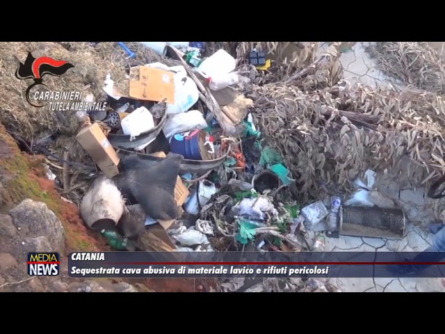 Catania. Sequestrata cava abusiva di materiale lavico e rifiuti speciali pericolosi