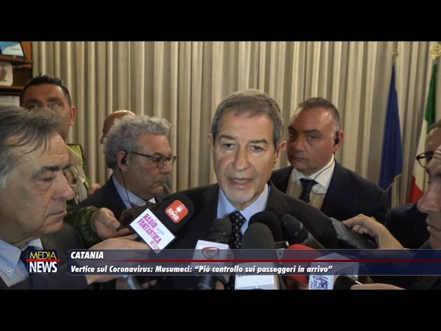 Catania. Vertice convocato dal governatore Musumeci per fare il punto sul Coronavirus