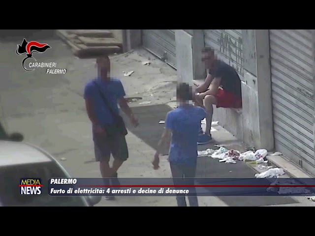 Palermo. Furto di elettricità: 4 arresti e decine di denunce