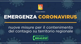Coronavirus, nuovi provvedimenti restrittivi in Sicilia per contenere il contagio.