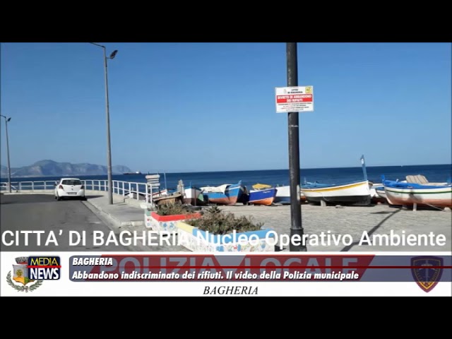 Bagheria. Abbandono indiscriminato dei rifiuti. Il video della Polizia munipale
