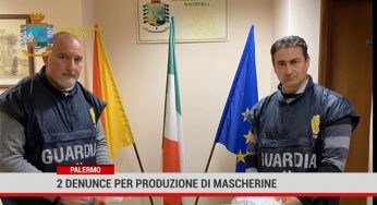 Palermo. 2 denunce per produzione di mascherine
