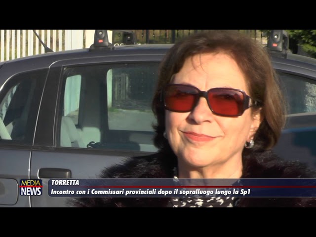 Torrretta. Incontro con i Commissari provinciali dopo il sopralluogo lungo la Sp1