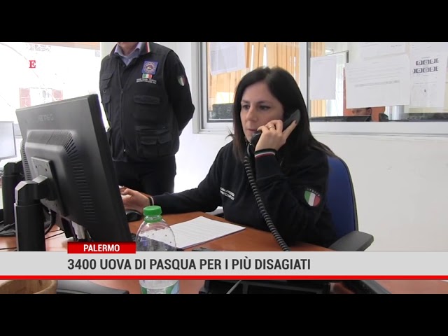 3400 uova di Pasqua per i più disagiati