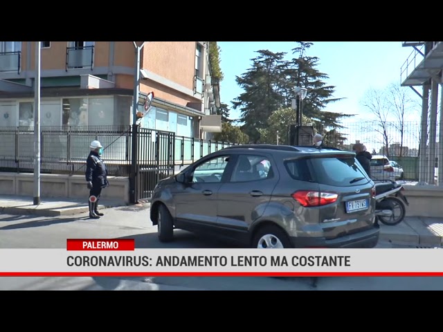 Palermo. Coronavirus: andamento lento ma costante