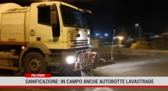 Palermo. RAP: sanificazione, in campo anche autobotte lavastrade