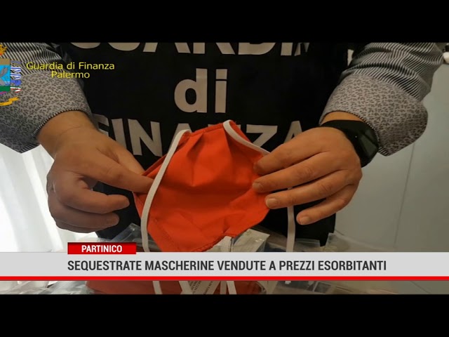 Partinico. Sequestrate mascherine vendute a prezzi esorbitanti