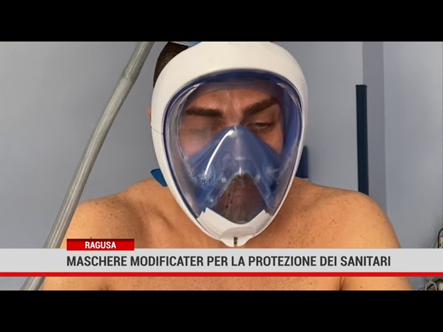 Ragusa. Maschere modificate per la protezione del personale sanitario
