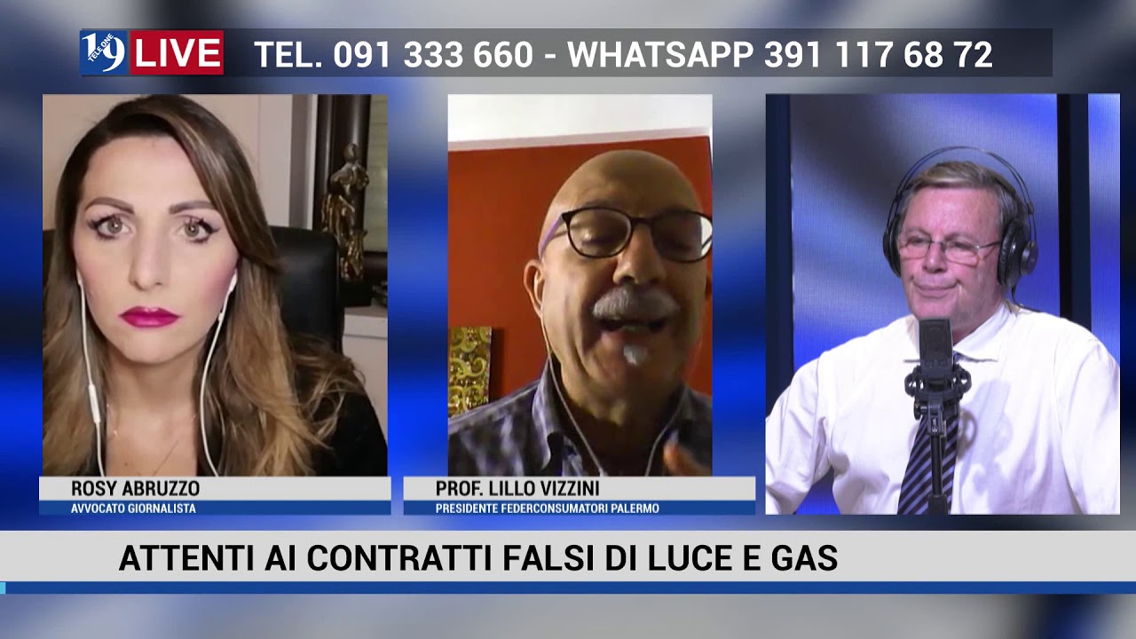 19 LIVE FEDERCONSUMATOR, CONTRATTI FALSI DI LUCE E GAS