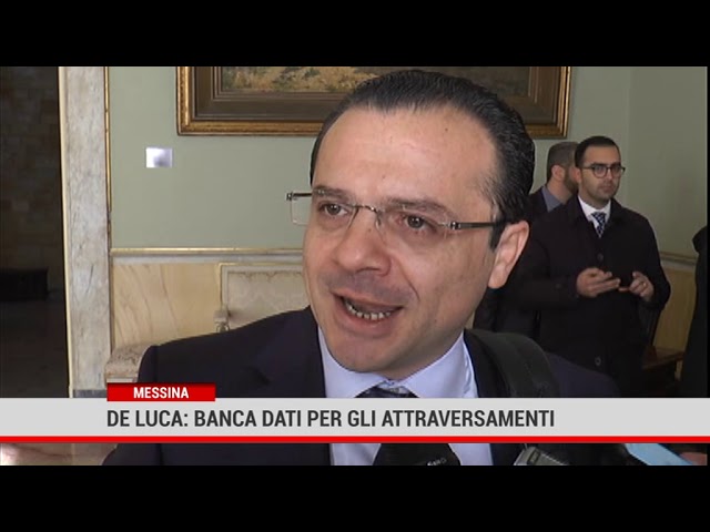 Messina. De Luca: banca dati per gli attraversamenti