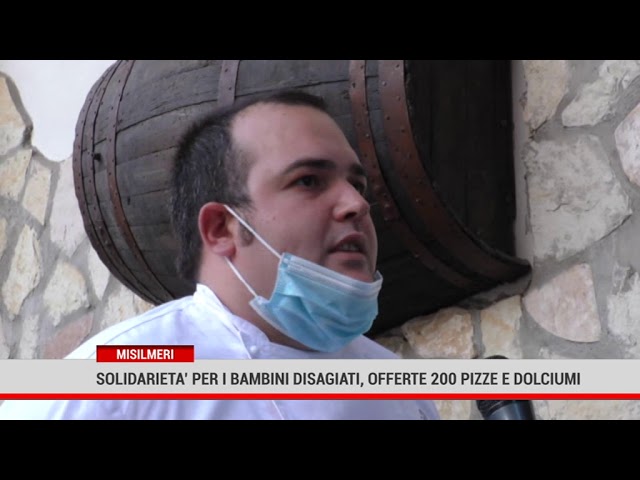 Misilmeri.Offerte 200 pizze edolciumi ai bambini