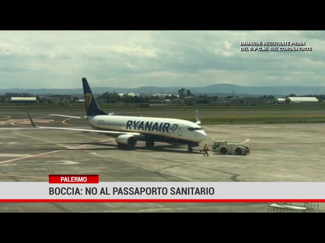 Palermo. Boccia: no al passaporto sanitario