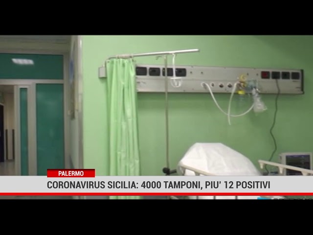 Palermo. Coronavirus Sicilia: 4000 tamponi, più 12 positivi