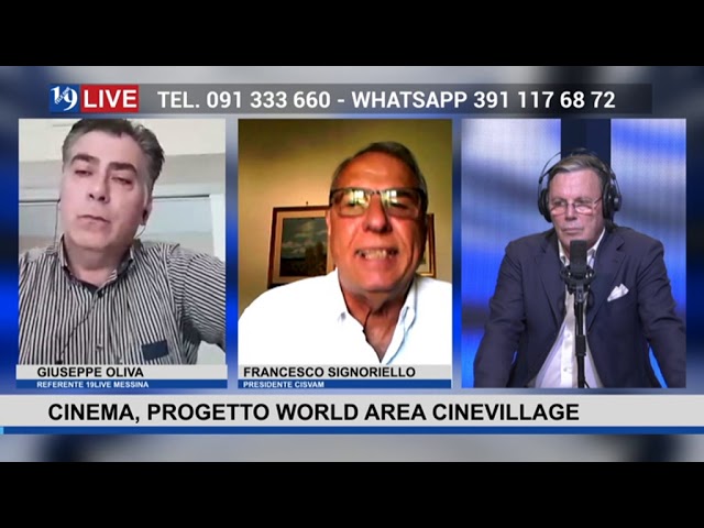 19LIVE – CINEMA – PROGETTO WORLD AREA CINEVILLAGE con @GiuseppeOliva e @FrancescoSignoriello