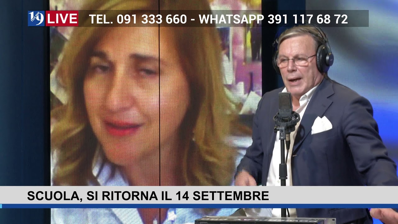 19LIVE – SCUOLA – SI RITORNA IL 14 SETTEMBRE
