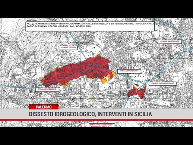 Palermo. Dissesto idrogeologico, interventi in Sicilia