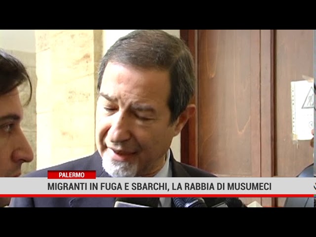 Palermo. Migranti in fuga e sbarchi, la rabbia di Musumeci