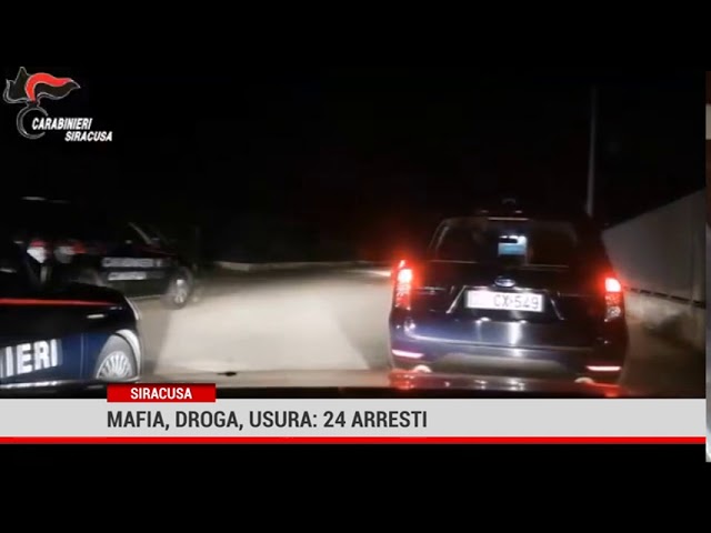 Siracusa. Mafia, spaccio di droga e usura: blitz dei Carabinieri, 24 arresti