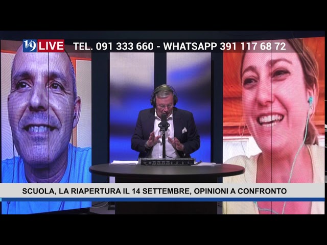 19LIVE SCUOLA LA RIAPERTURA IL 14 SETTEMBRE OPINIONI A CONFRONTO