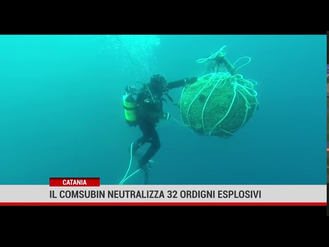 Catania. La marina militare ha neutralizzato 32 ordigni esplosivi