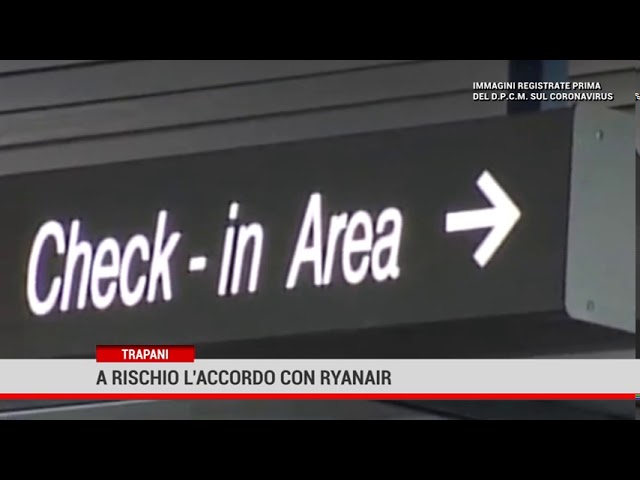 Debiti pregressi, a rischio voli Ryanair a Trapani Birgi