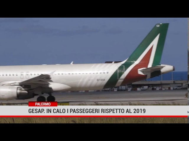 Palermo. Gesap: in calo i passeggeri rispetto al 2019