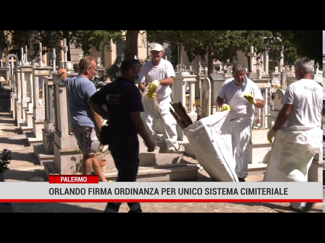 Palermo. Orlando firma ordinanza per unicosistema cimiteriale