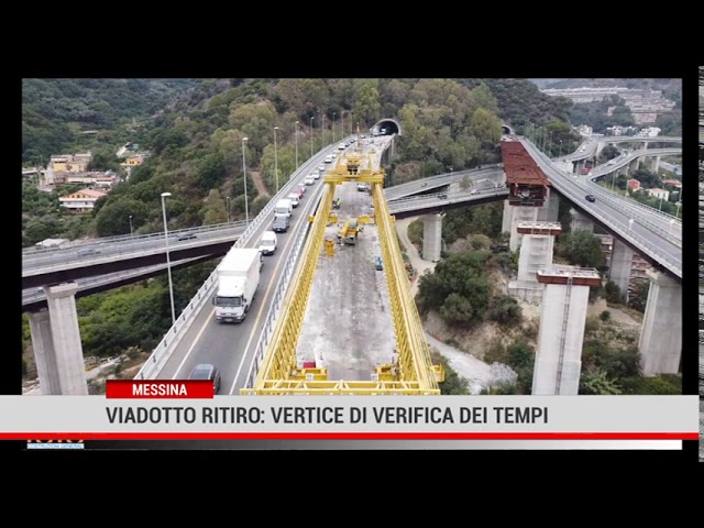 Messina. Viadotto Ritiro: vertice di verifica dei tempi