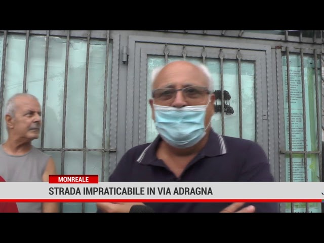Monreale. Stada impraticabile in via Adragna