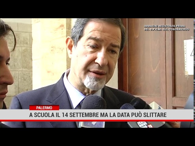 Palermo. Scuola, in Sicilia apertura il 14 settembre ma la data può slittare