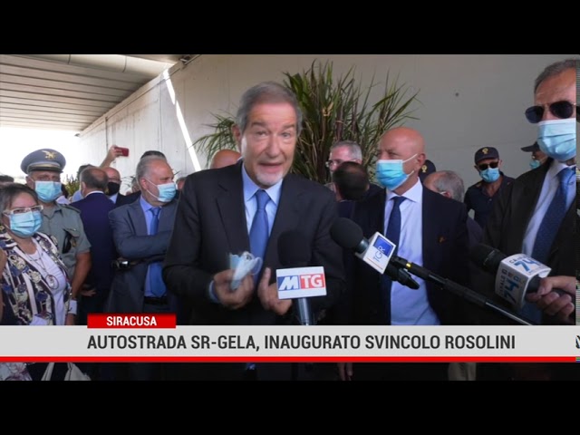 Siracusa. Autostrada Sr-Gela, inaugurato svincolo Rosolini