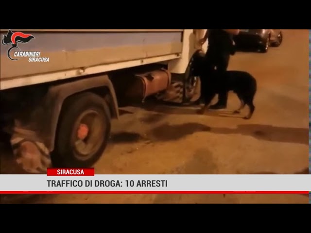 Siracusa. Traffico di droga: 10 arresti