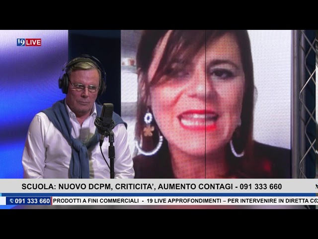 19LIVE SCUOLA – DPCM, CRITICITA’ E AUMENTO CONTAGI CON D. CRIMI E CATERINA ALTAMORE