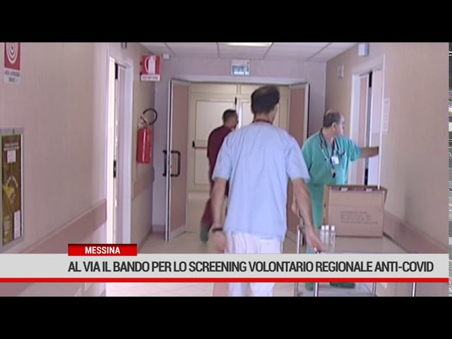 Messina. Al via il bando per lo screening volontario regionale anticovid