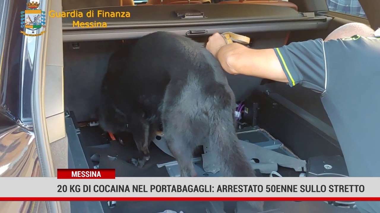 Messina. Sequestrati 20 kg di cocaina