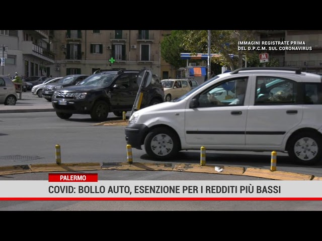 Palermo. Covid: bollo auto, esenzione per i redditi più bassi