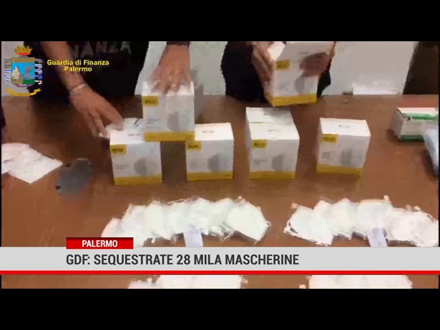 Palermo: sequestrate 28 mila mascherine
