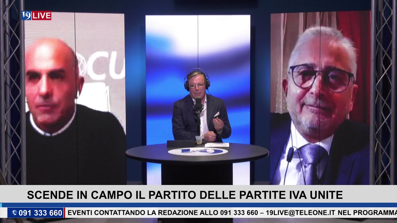 19LIVE SCENDE IN CAMPO IL PARTITO DELLE “PARTITE IVA UNITE” con Antonio Gigliotti e Victor Di Maria
