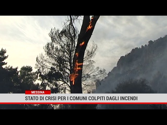 Messina. Stato di crisi per i comuni colpiti dagli incendi