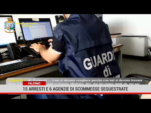 Palermo. 15 arresti e 6 agenzie di scommesse sequestrate