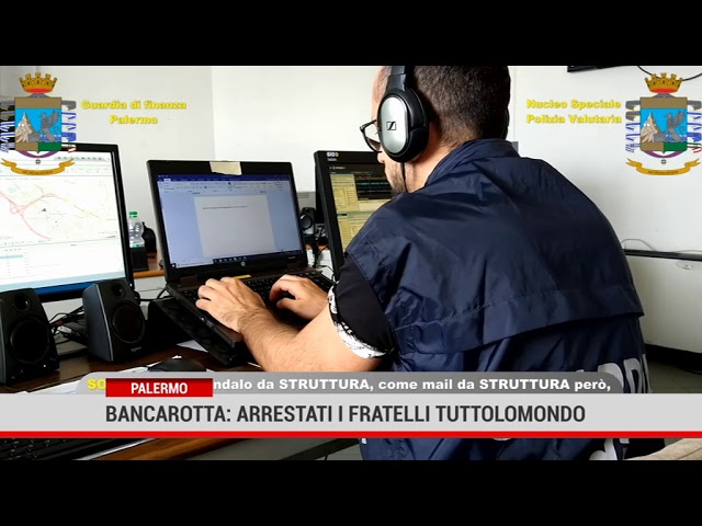 Palermo.Bancarotta: arrestati i fratelli Tuttolomondo