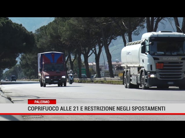 Palermo. Coprifuoco alle 21 e restrizioni negli spostamenti