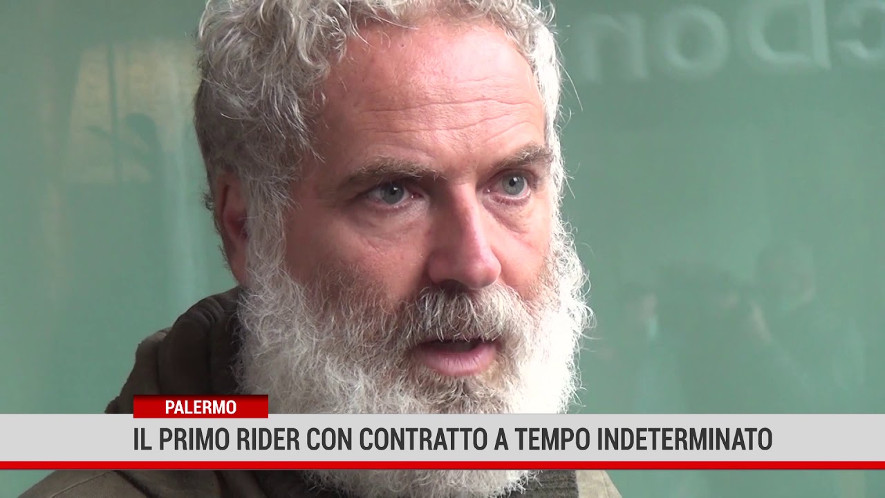 Palermo. Il primo rider assunto a tempo indeterminato